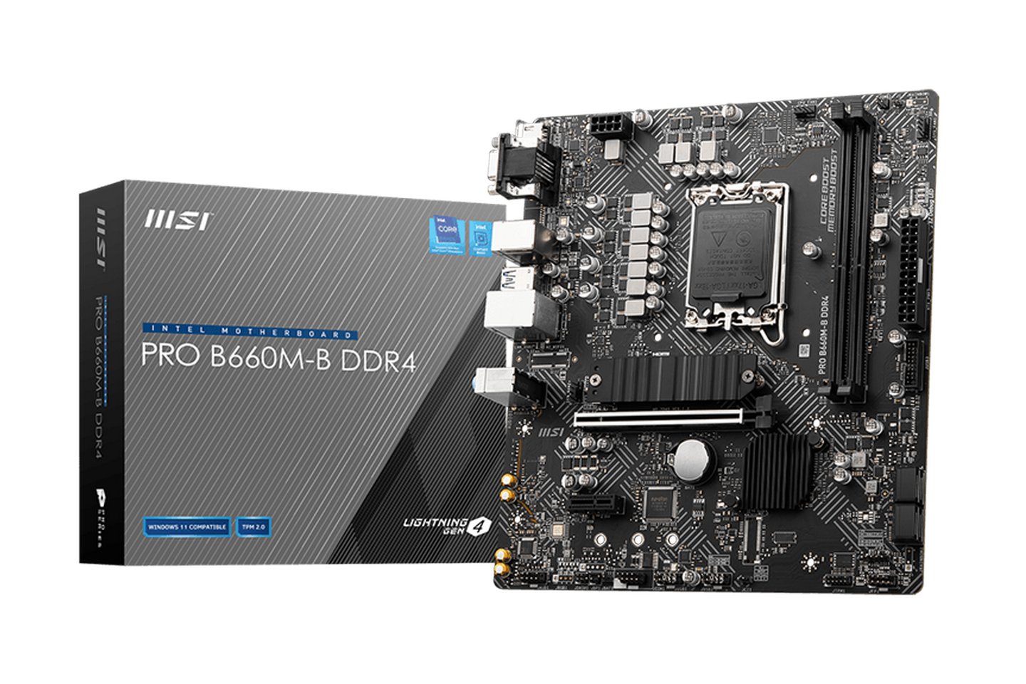 Mainboard MSI PRO B660M-B DDR4 (LGA1700 | 2 Khe RAM | M-ATX)