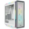 Vỏ case Corsair 5000T RGB Tempered Glass (Mid-tower | White | Có sẵn 3 quạt)