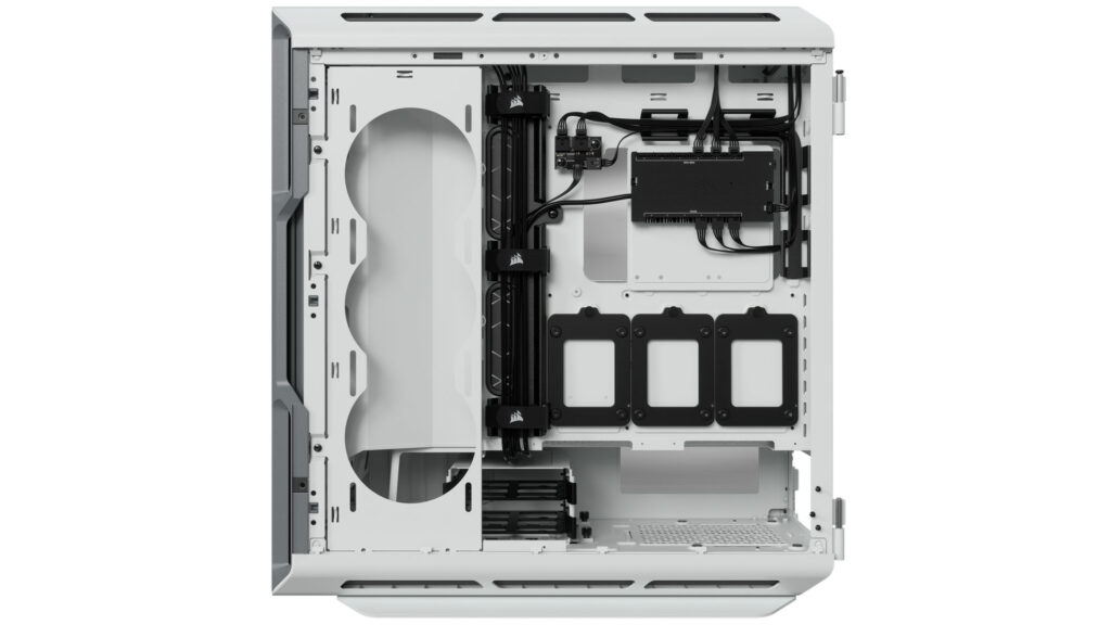 Vỏ case Corsair 5000T RGB Tempered Glass (Mid-tower | White | Có sẵn 3 quạt)