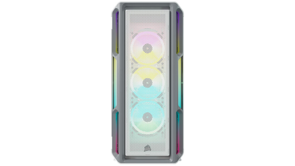 Vỏ case Corsair 5000T RGB Tempered Glass (Mid-tower | White | Có sẵn 3 quạt)