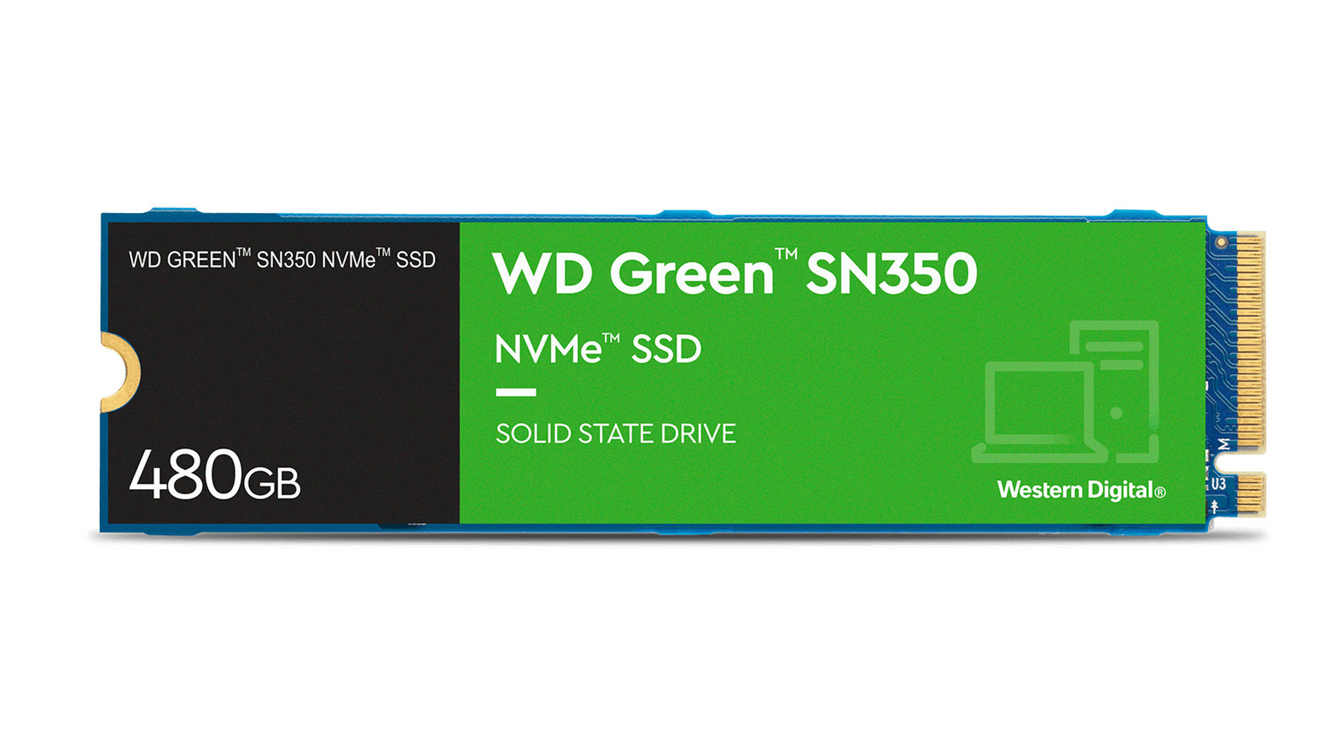 Ổ cứng SSD Western Green SN350 480GB (M.2280 NVMe | 2400MB/s | 1650MB/s | WDS480G2G0C)
