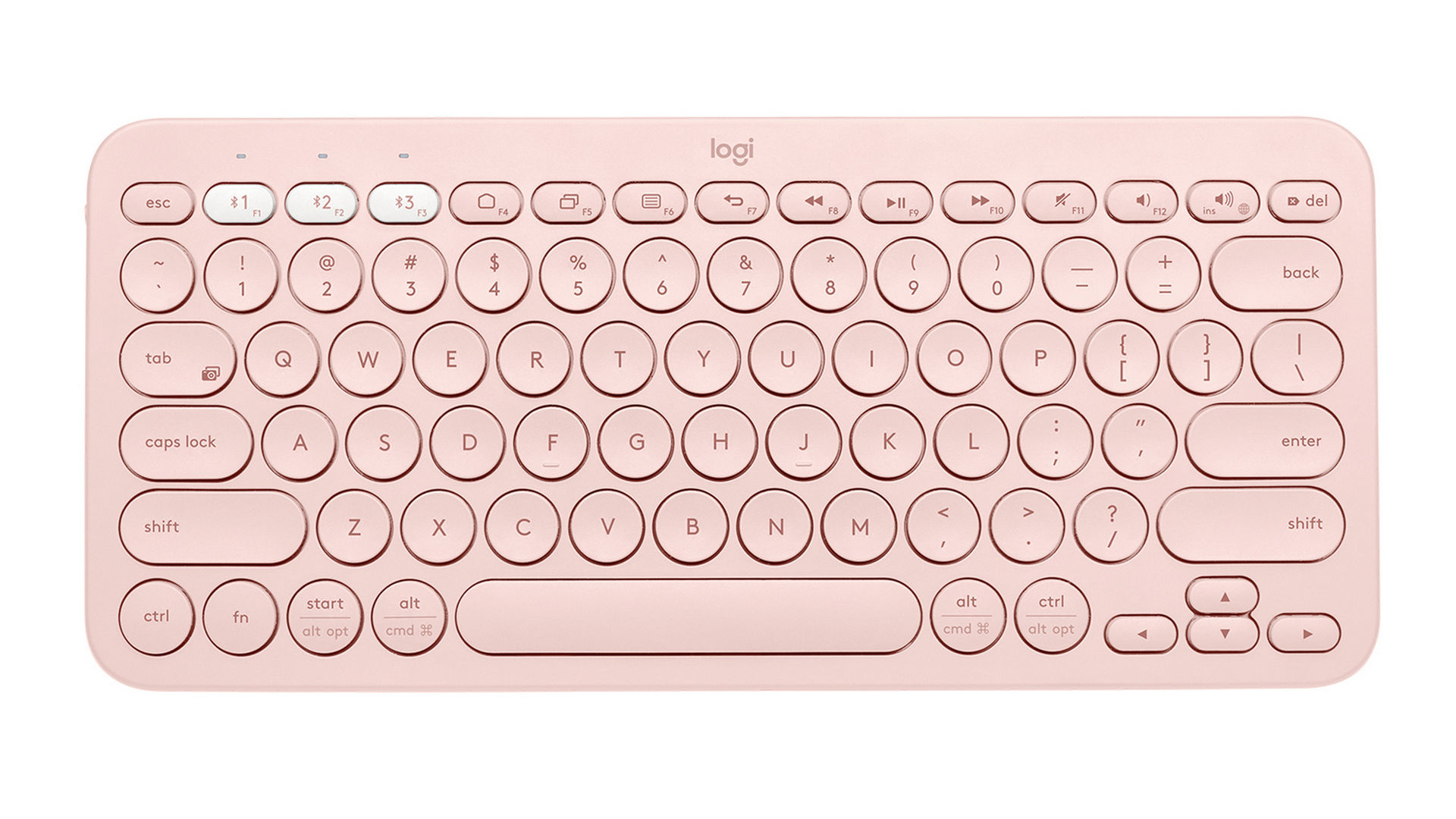 Bàn phím không dây Logitech K380 (Màu hồng)
