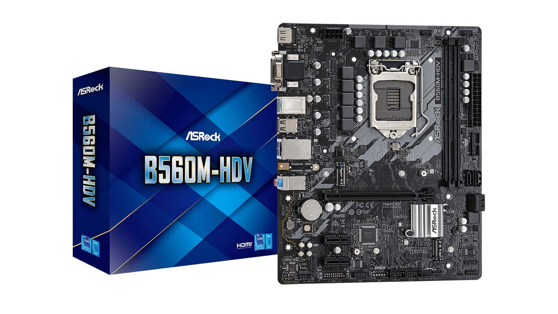 Mainboard ASROCK B560M-HDV (Socket LGA 1200 | m-ATX | 2 khe RAM DDR4) 1 Mainboard ASROCK B560M-HDV (Socket LGA 1200 | m-ATX | 2 khe RAM DDR4)