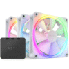 Bộ 3 Fan NZXT F120 RGB Triple Pack (3 x 120mm | Màu Trắng | HUB | RF-R12TF-W1) 3 Bộ 3 Fan NZXT F120 RGB Triple