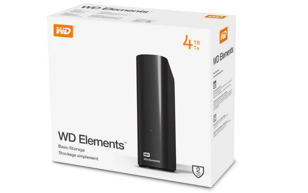 Ổ Cứng Gắn Ngoài WD Elements 4TB WDBBKG0040HBK-SESN (3,5" | USB 3.0)