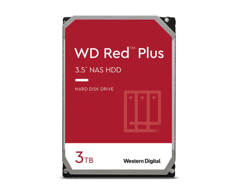 Ổ Cứng HDD WD Red Plus 3TB (3.5" | 5400RPM | 128MB Cache | WD30EFZX)