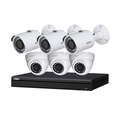 Trọn bộ Camera 8 mắt DAHUA 8 CỔNG 2.0 – Full HD (Vỏ cam nhựa)
