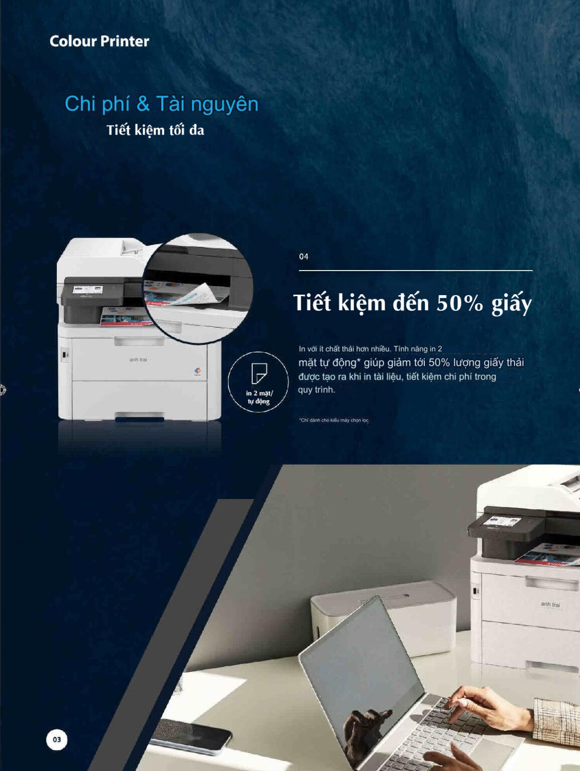 Máy in Brother DCP-L3560CDW - in laser màu đa năng không fax - Ảnh 4