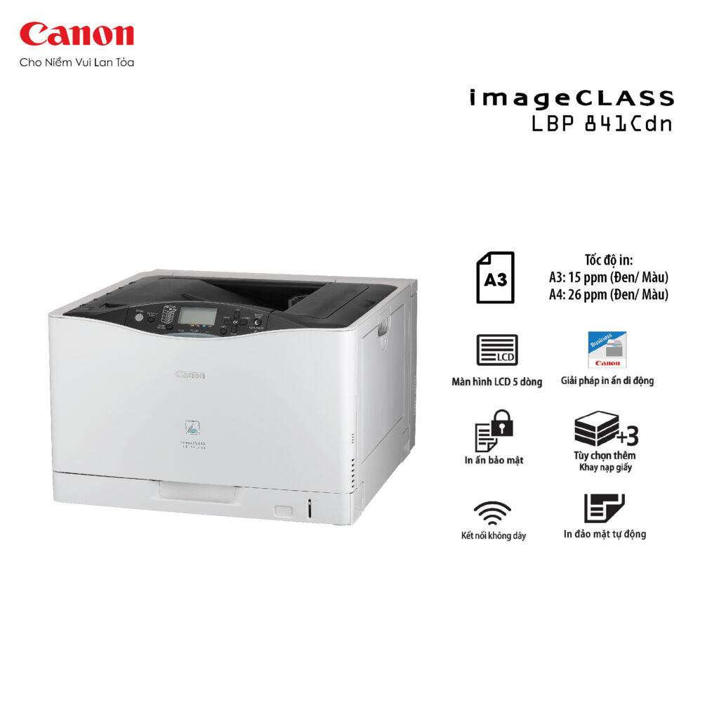Máy In Canon LBP841Cdn - Laser màu đơn năng A3 7 Máy In Canon LBP841Cdn - Laser màu đơn năng A3 - Ảnh 3