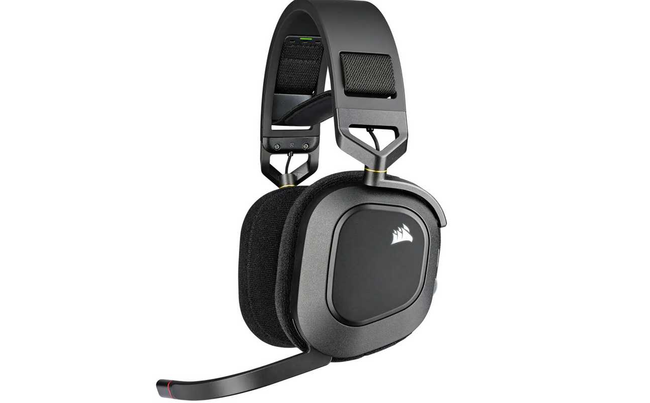 Tai Nghe Corsair HS80 RGB Wireless Carbon