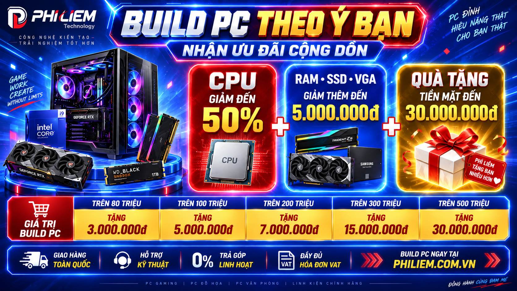 Xây dựng cấu hình máy tính Phi Liêm
